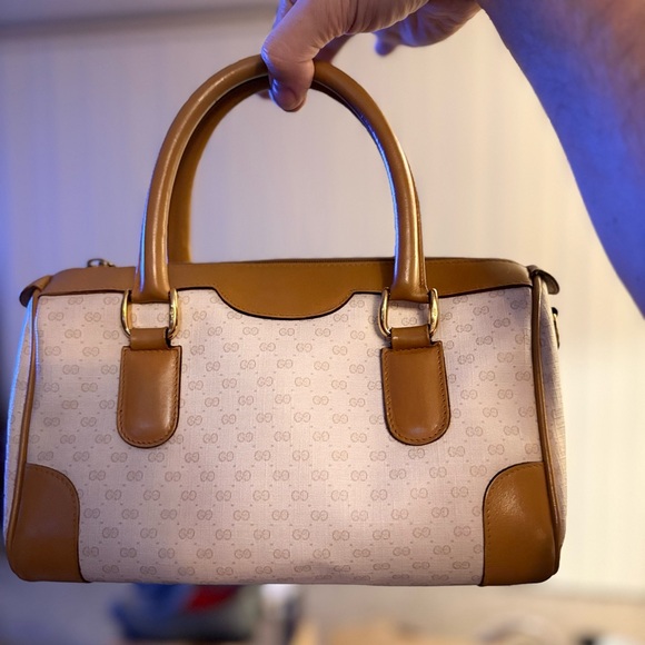 PRISTINE Vintage GUCCI GG Boston Bag - No Peeling - COA Included AUTHENTICATED - Picture 1 of 15